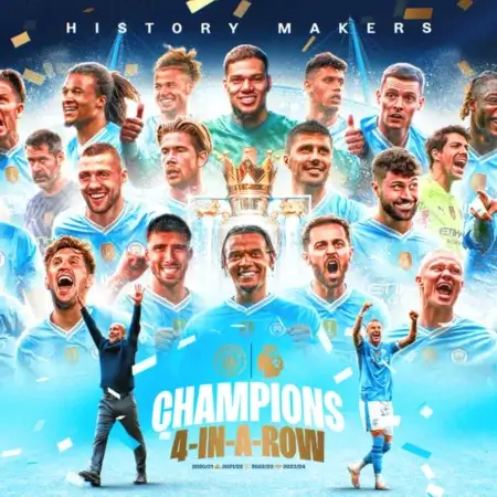 Man City Wins 4th Consecutive – EPL TITLE